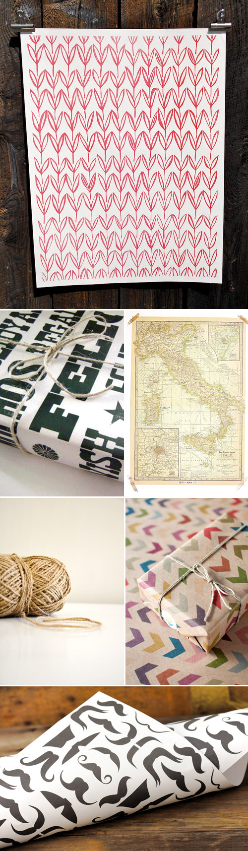 holiday gift wrap ideas from Etsy.com | via junebugweddings.com holiday gift wrap ideas from Etsy.com | via junebugweddings.com