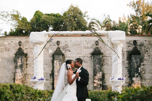 Outdoor Miami wedding at the Ancient Spanish Monastery - photos by Becca Borge | junebugweddings.com Outdoor Miami wedding at the Ancient Spanish Monastery - photos by Becca Borge | junebugweddings.com