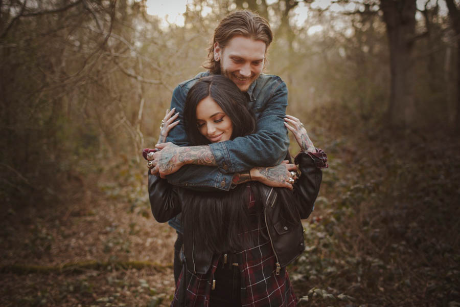 Sexy-Harley-Davidson-Engagement-Photos-Ruislip-Woods-1