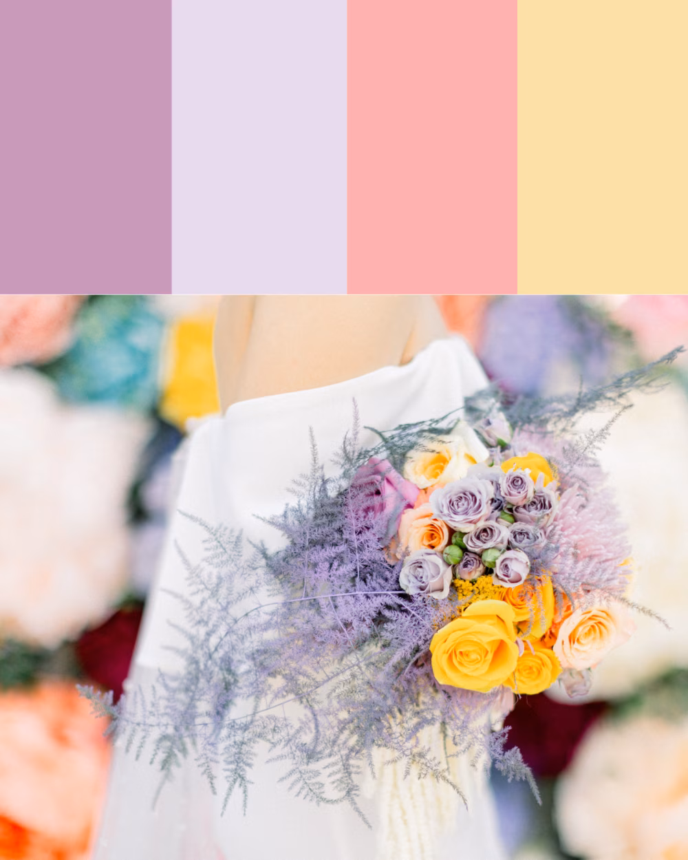 pastel floral color palettes graphic