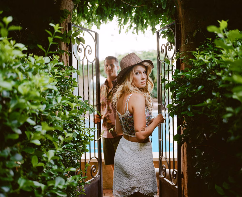 Wanderlust engagement shoot