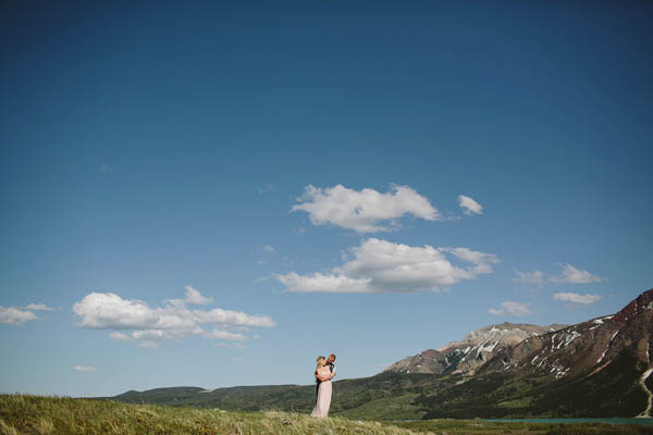 romantic mountainside couple's portrait romantic mountainside couple's portrait