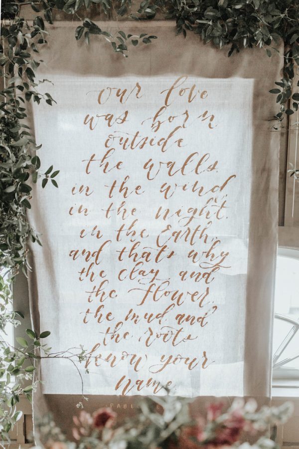 Nuptials Design Lettering 25 Hand-Lettered Wedding Decor Ideas for Your Big Day | Junebug Weddings
