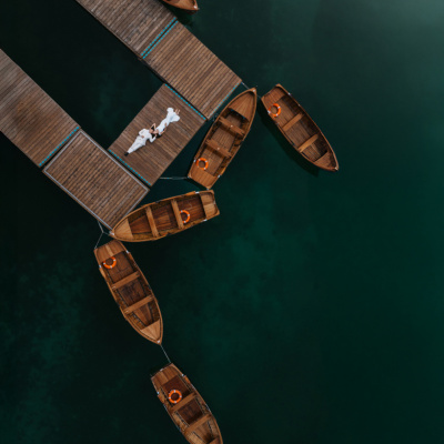 Image by Ben Lane and Sirjana Singh of Tinted Photography taken in Lago di Braies, Italy