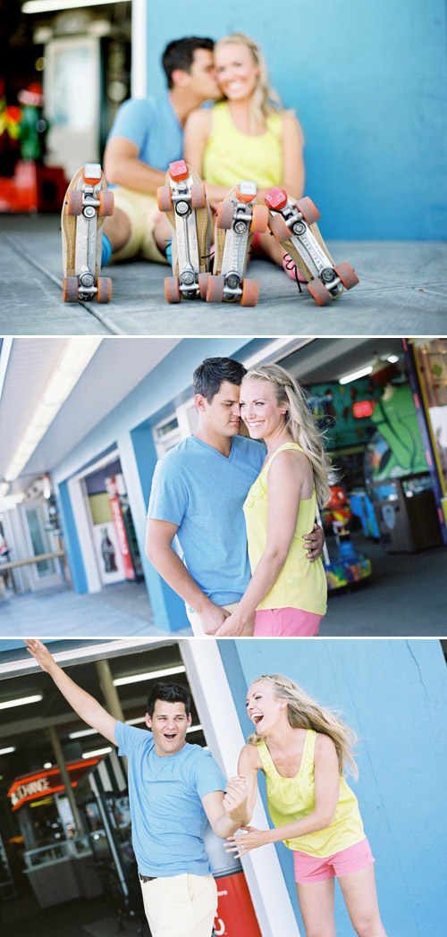 roller skating and carnival engagement photo shoot by Ricki Ford Photographers roller skating and carnival engagement photo shoot by Ricki Ford Photographers