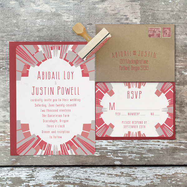 Deco Alachemy Ignis wedding invitation suite from Royal Steamline | via junebugweddings.com Deco Alachemy Ignis wedding invitation suite from Royal Steamline | via junebugweddings.com