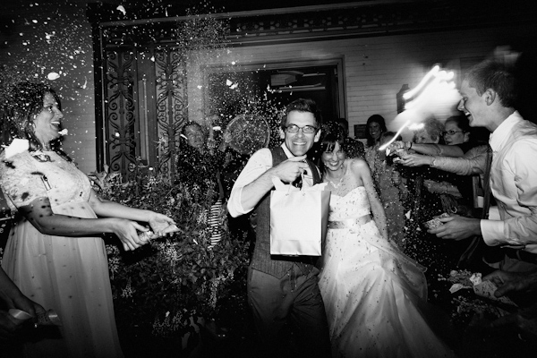 confetti wedding send-off, photo by Erik Clausen | via junebugweddings.com confetti wedding sendoff, photo by Erik Clausen | via junebugweddings.com