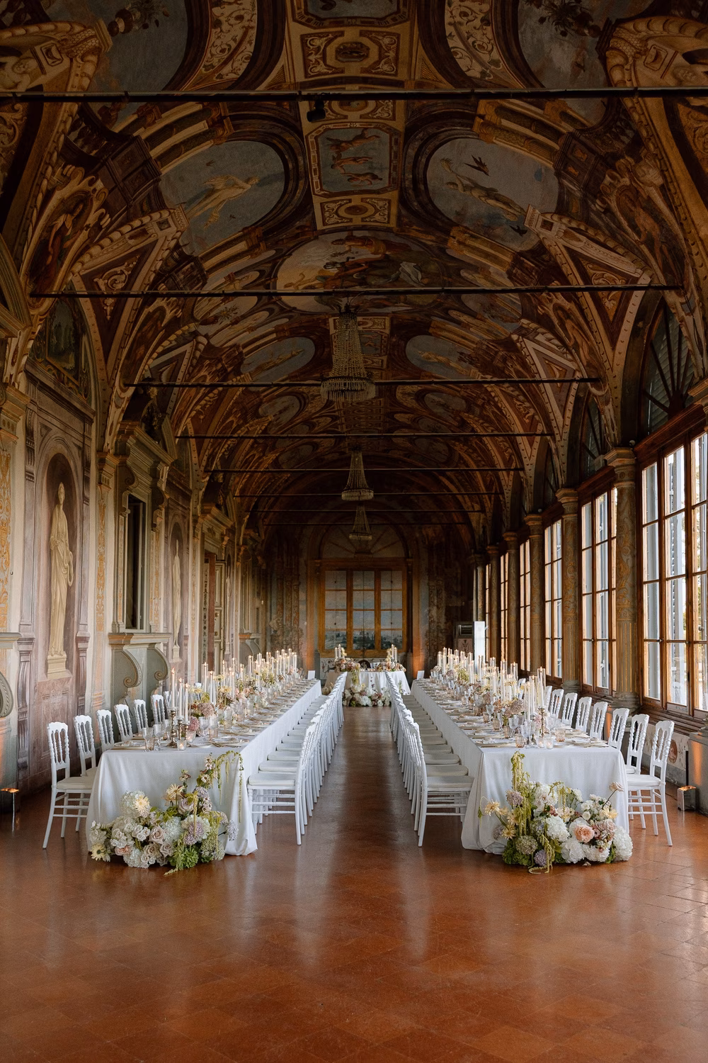 fresco reception hall in Florence, Italy