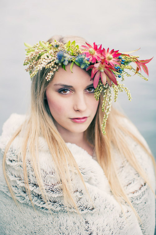 organic, romantic floral crowns by McKenzie Powell Floral and Event Design - photo by Ryan Flynn Photography | via junebugweddings.com organic, romantic floral hair wreaths by McKenzie Powell Floral and Event Design - photo by Ryan Flynn Photography | via junebugweddings.com