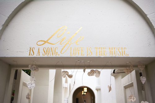 Music themed wedding at Vibiana with photos by Callaway Gable | junebugweddings.com Music themed wedding at Vibiana with photos by Callaway Gable | junebugweddings.com
