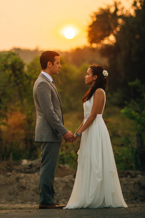 romantic sunset in Thailand portrait romantic sunset in Thailand portrait