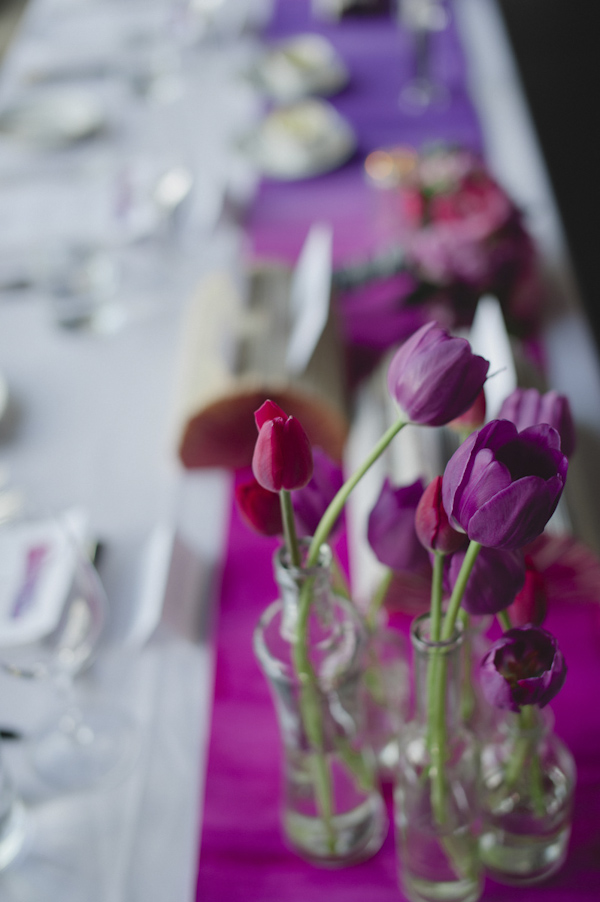 pink and purple wedding in Toronto at Arcadian Loft, photo by Aron Goss Photography | via junebugweddings.com pink and purple wedding in Toronto at Arcadian Loft, photo by Aron Goss Photography | via junebugweddings.com
