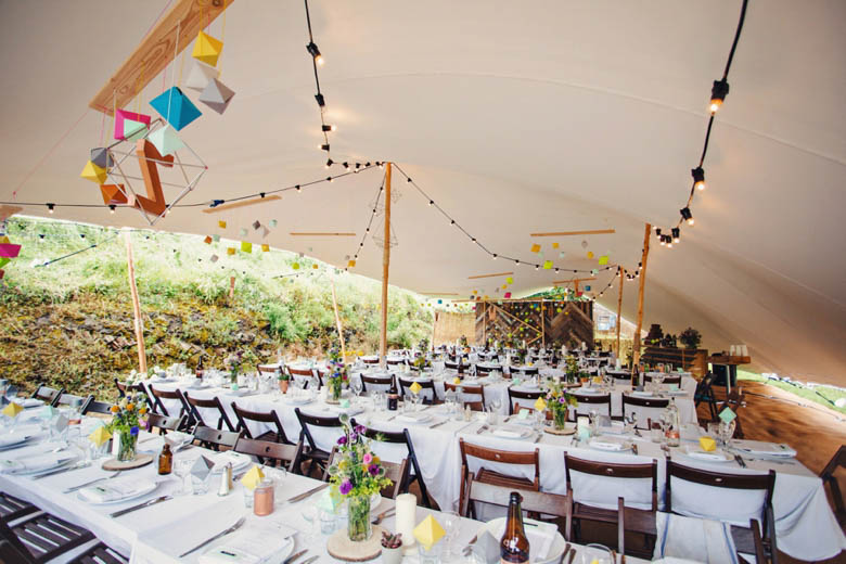 modern wedding reception decor