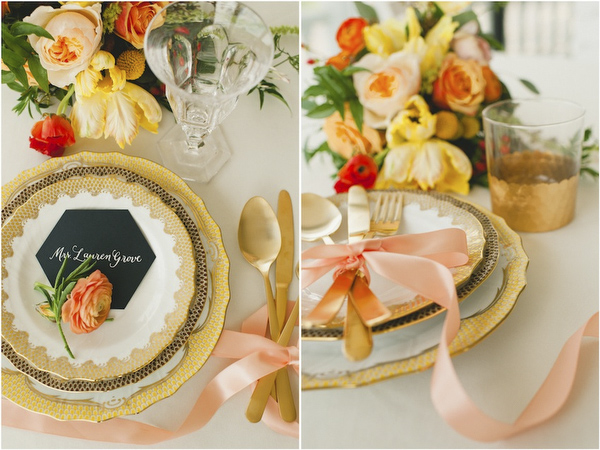 hexagon honeycomb styled shoot, photos by Spindle Photography, styling and planning by Kelly Dellinger Events | via junebugweddings.com hexagon honeycomb styled shoot, photos by Spindle Photography, styling and planning by Kelly Dellinger Events | via junebugweddings.com