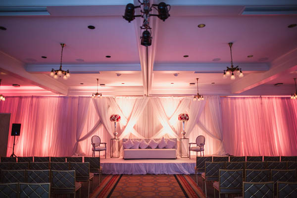 elegant pink Indian wedding ceremony space elegant pink Indian wedding ceremony space