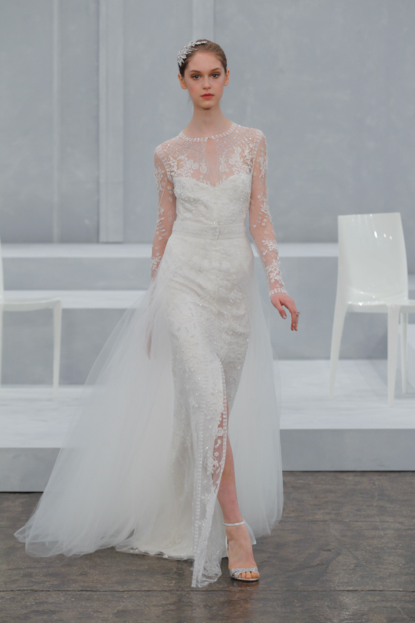 colorful wedding dresses - new bridal hues from the spring 2015 bridal collection by Monique Lhuillier | via junebugweddings.com colorful wedding dresses - new bridal hues from the spring 2015 bridal collection by Monique Lhuillier | via junebugweddings.com