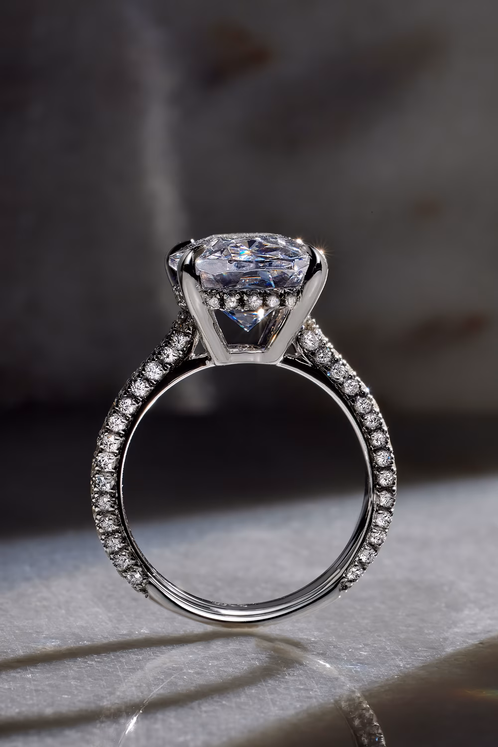 hidden halo engagement ring
