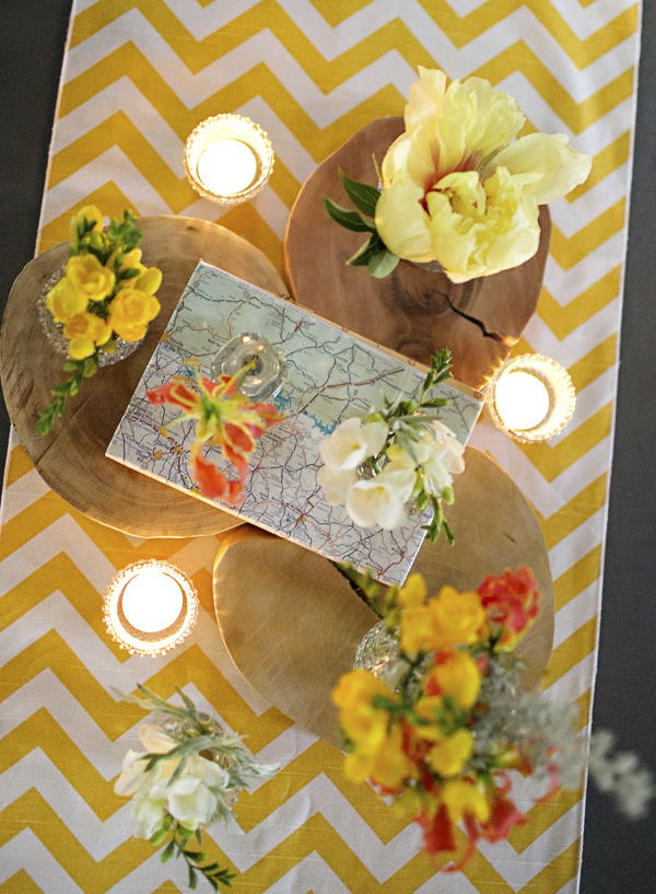 bright yellow and orange summer wedding in Atlanta, photo by Paperlily Photography | via junebugweddings.com bright yellow and orange summer wedding in Atlanta, photo by Paperlily Photography | via junebugweddings.com