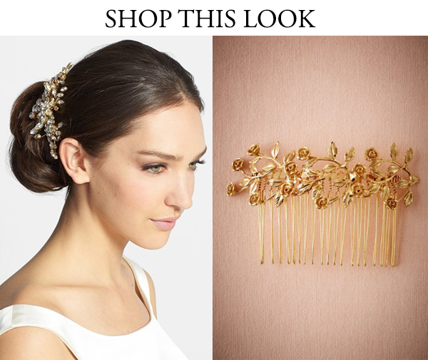 gold statement hairpiece