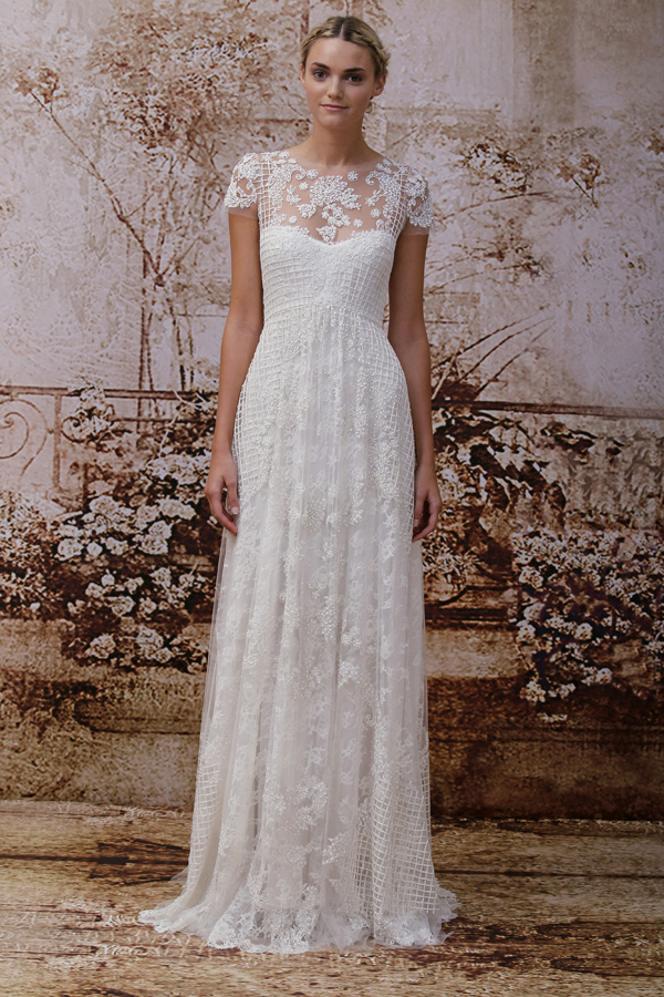 wedding dress trends – illusion neckline wedding dresses from fall 2014 bridal market | via junebugweddings.com wedding dress trends – illusion neckline wedding dresses from fall 2014 bridal market | via junebugweddings.com