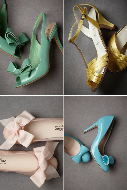 pastel bridal shoes from BHLDN.com pastel bridal shoes from BHLDN.com