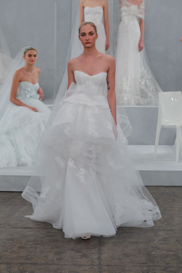 colorful wedding dresses - new bridal hues from the spring 2015 bridal collection by Monique Lhuillier | via junebugweddings.com colorful wedding dresses - new bridal hues from the spring 2015 bridal collection by Monique Lhuillier | via junebugweddings.com