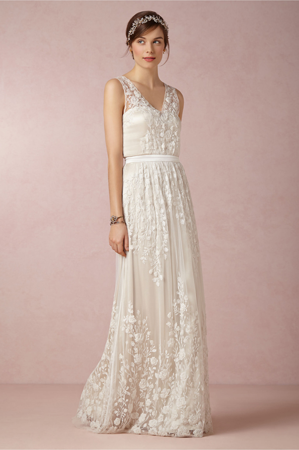 how to get the perfect bohemian bride look with BHLDN | via junebugweddings.com