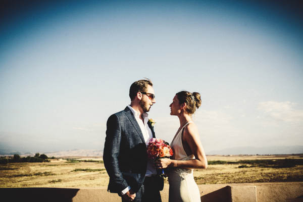 Moroccan destination wedding couple's portrait Moroccan destination wedding couple's portrait