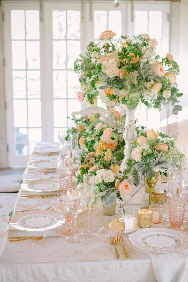 lovely peach and cream wedding inspiration photo shoot from Peony & Plum, photo by Krista Mason | via junebugweddings.com lovely peach and cream wedding inspiration photo shoot from Peony & Plum, photo by Krista Mason | via junebugweddings.com