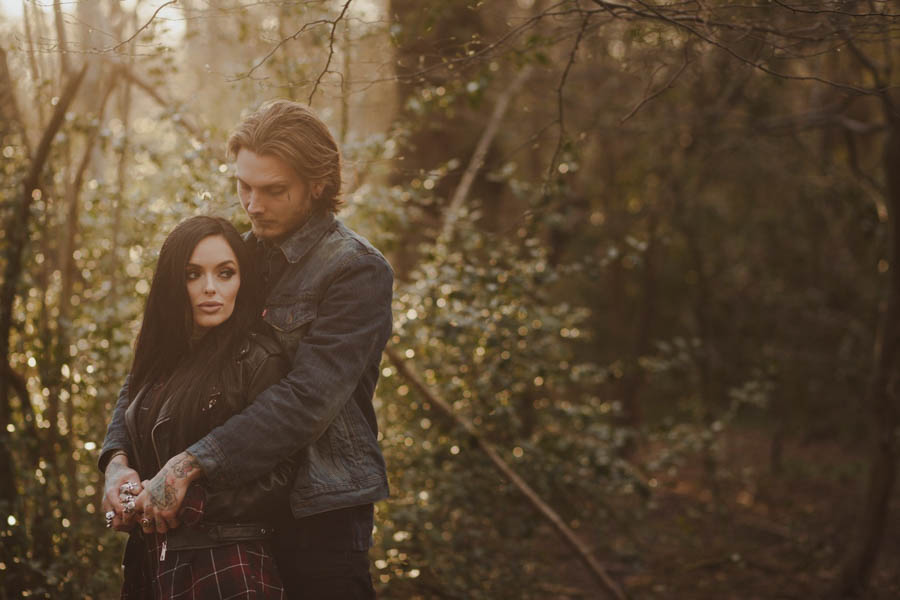 Sexy-Harley-Davidson-Engagement-Photos-Ruislip-Woods-18