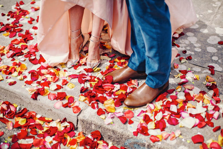 Barcelona rose petals