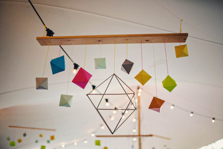 geometric wedding decor