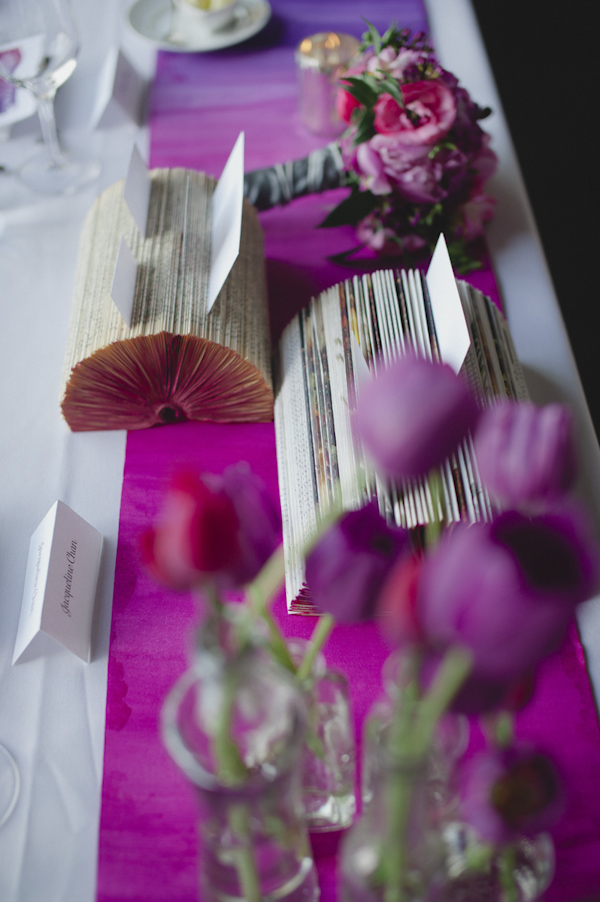 pink and purple wedding in Toronto at Arcadian Loft, photo by Aron Goss Photography | via junebugweddings.com pink and purple wedding in Toronto at Arcadian Loft, photo by Aron Goss Photography | via junebugweddings.com