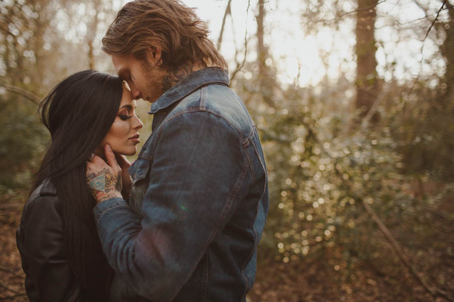 Sexy-Harley-Davidson-Engagement-Photos-Ruislip-Woods-17