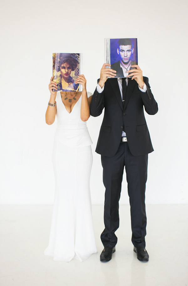 modern and fashion focused engagement shoot at American Cement Building in Los Angeles, photos by Callaway Gable, California wedding photographer | via junebugweddings.com modern and fashion focused engagement shoot at American Cement Building in Los Angeles, photos by Callaway Gable, California wedding photographer | via junebugweddings.com