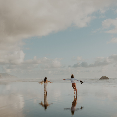 Image by Mikalynn Amos of Venturing Vows taken in Cannon Beach, Oregon, USA