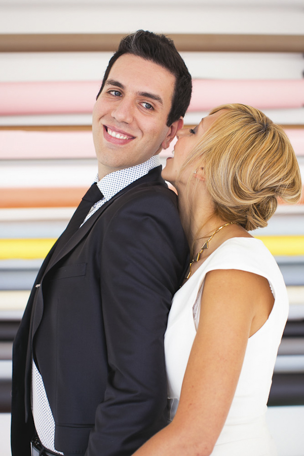 modern and fashion focused engagement shoot at American Cement Building in Los Angeles, photos by Callaway Gable, California wedding photographer | via junebugweddings.com modern and fashion focused engagement shoot at American Cement Building in Los Angeles, photos by Callaway Gable, California wedding photographer | via junebugweddings.com