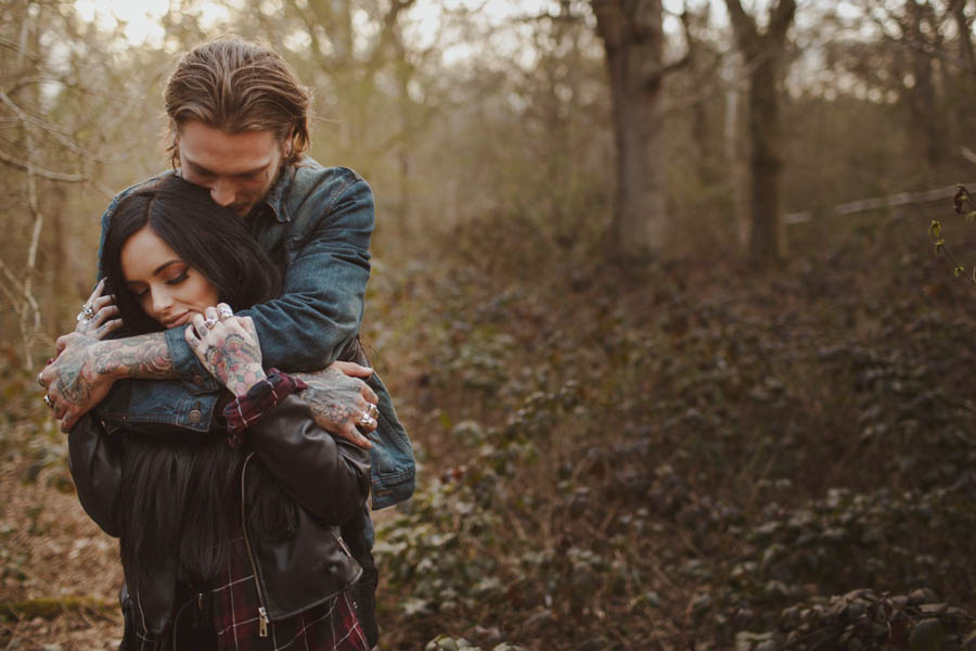 Sexy-Harley-Davidson-Engagement-Photos-Ruislip-Woods-2