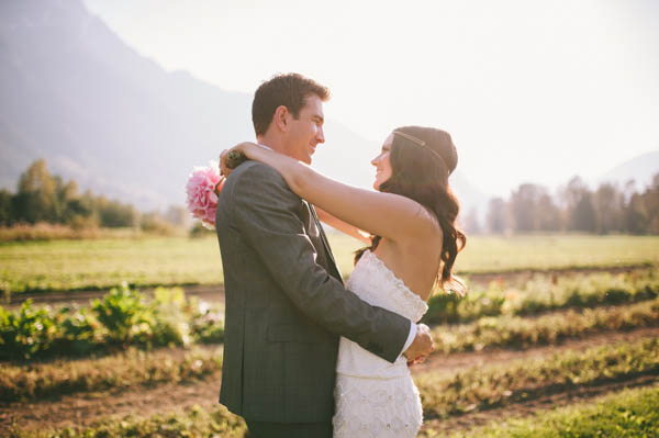 sweet couple's portrait with bouquet sweet couple's portrait with bouquet