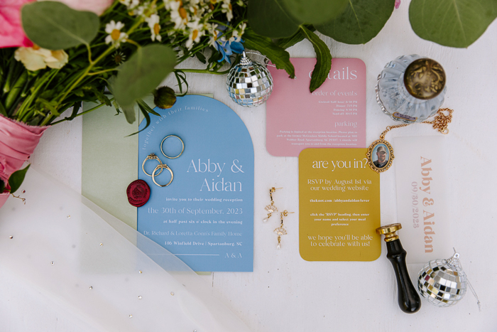 colorful wedding suite