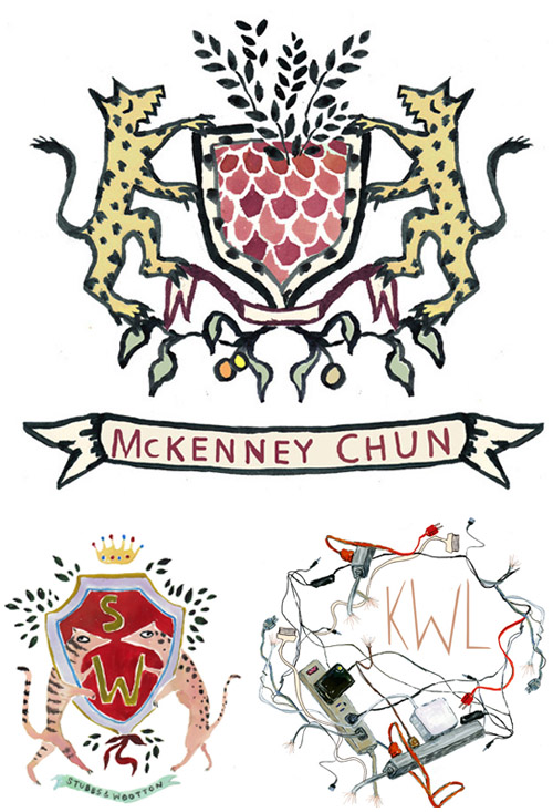 Watercolor Custom Heraldry by Happy Menocal | junebugweddings.com Watercolor Custom Heraldry by Happy Menocal | junebugweddings.com