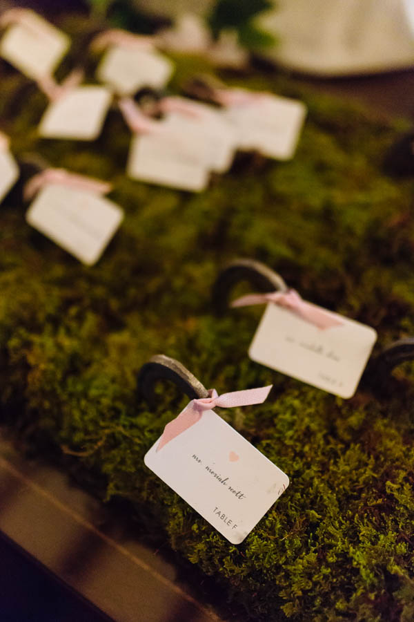 romantic country club reception table assignments, photo by Clay Austin Photography | via junebugweddings.com romantic country club reception table assignments, photo by Clay Austin Photography | via junebugweddings.com