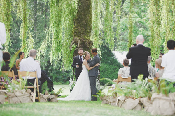 Pacific Northwest-inspired wedding ceremony Pacific Northwest-inspired wedding ceremony