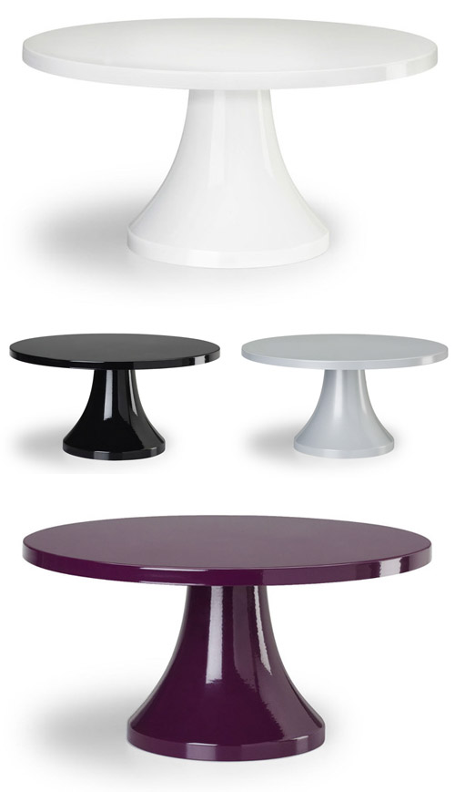 wedding cake stands in modern colors by Sarah's Stands | junebugweddings.com wedding cake stands in modern colors by Sarah's Stands | junebugweddings.com