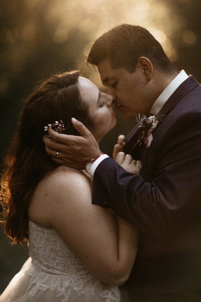 Emotional Dusty Blue, Cranberry, and Orange Wedding at Rip Van Winkle  Gardens | Junebug Weddings