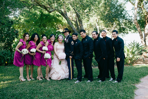 rustic elegant wedding with a layered pink Vera Wang wedding dress, photos by Erica Velasco | JunebugWeddings.com rustic elegant wedding with a layered pink Vera Wang wedding dress, photos by Erica Velasco | JunebugWeddings.com