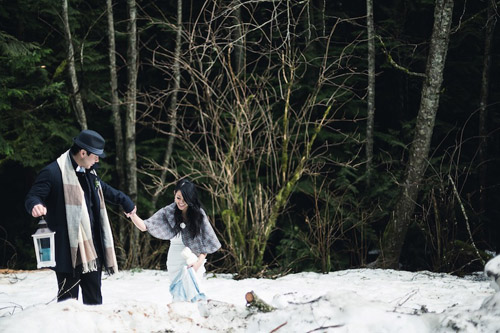 winter engagement photos by Kunioo | via junebugweddings.com winter engagement photos by Kunioo | via junebugweddings.com