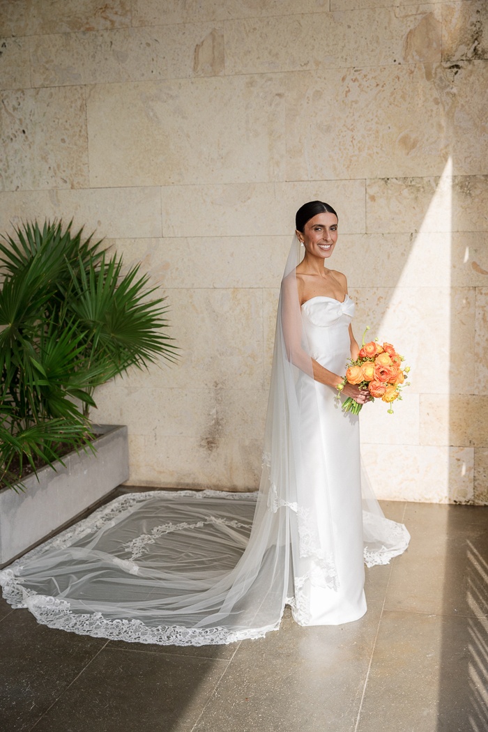 A Vibrant Citrus Color Palette at This Etéreo Kanai Riviera Maya Wedding