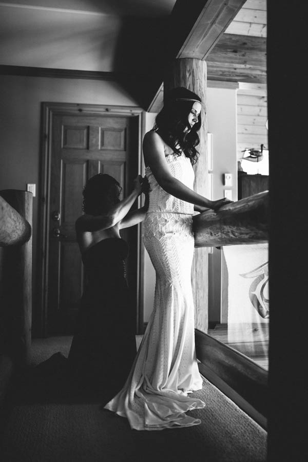 elegant bride getting dressed portrait elegant bride getting dressed portrait
