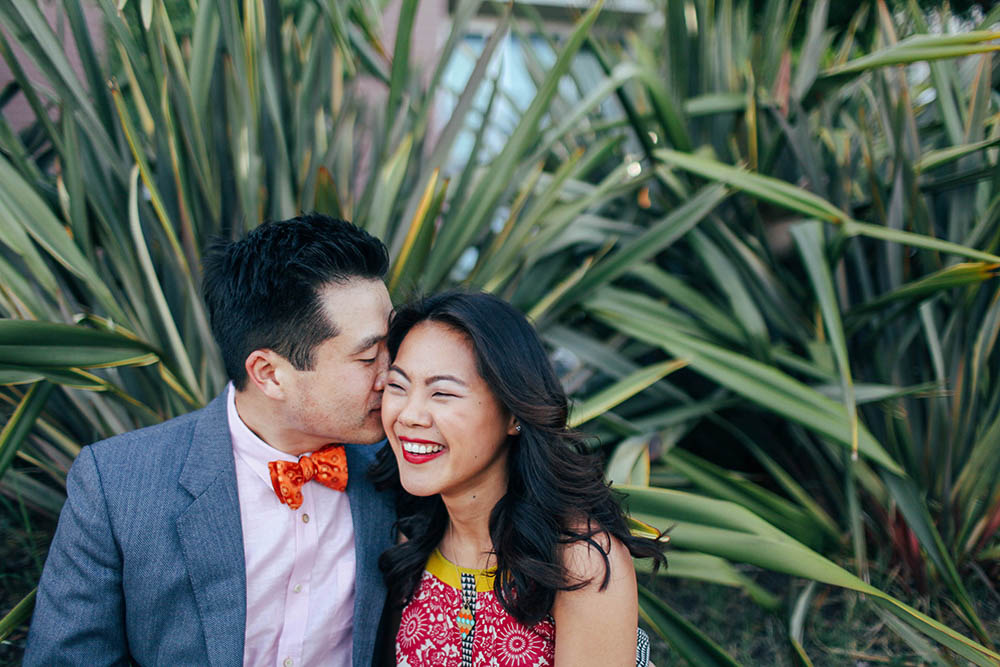 colorful engagement photos